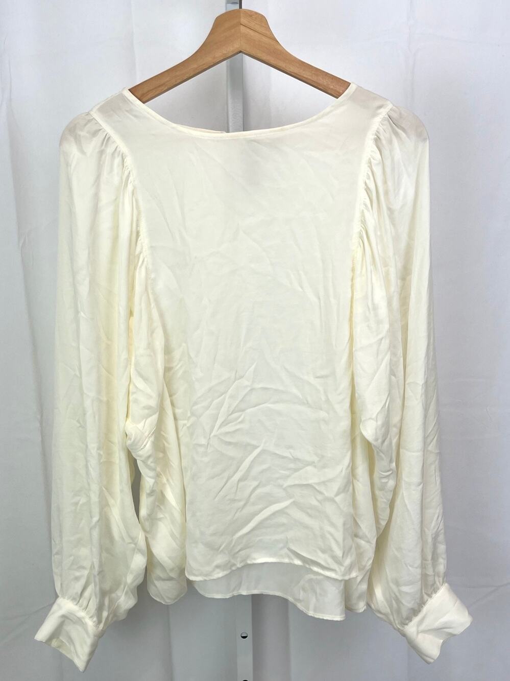 DOLAN Left Coast Size M Anthropologie Hewson Poet Blouse Top Off White Cream